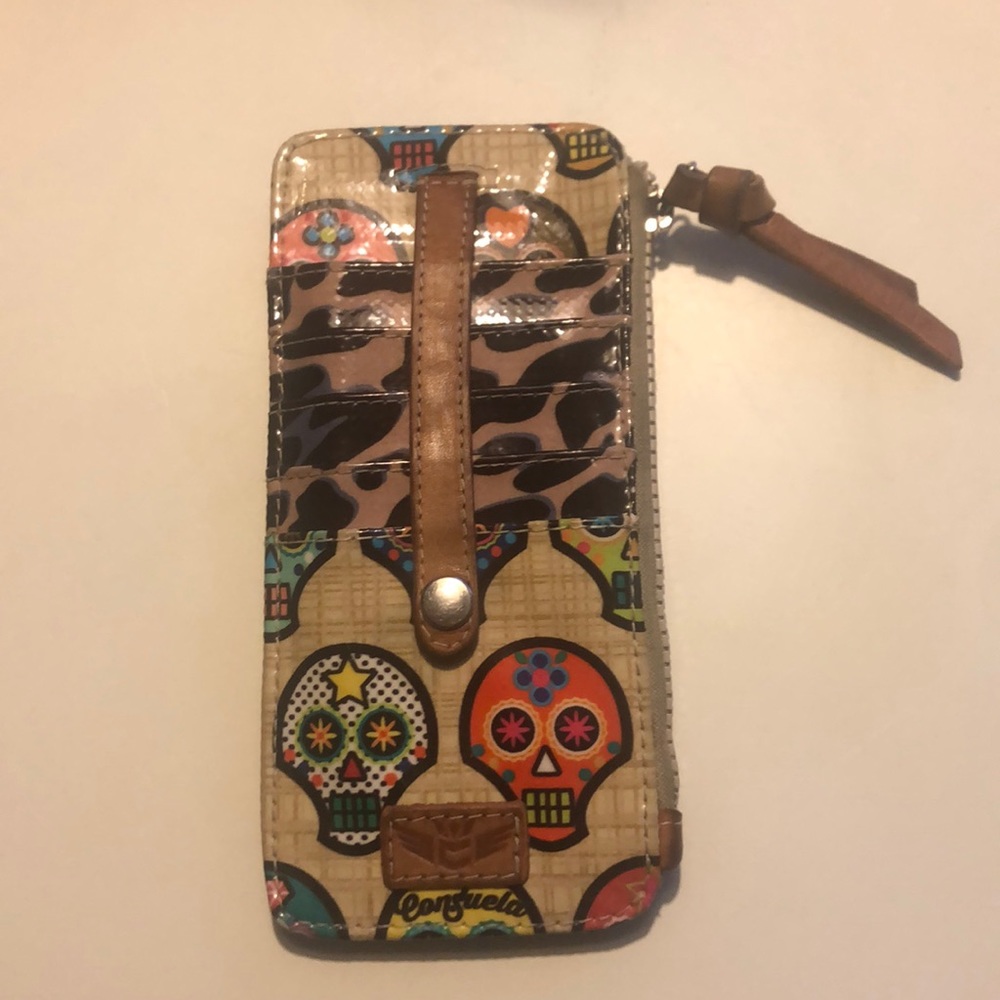 Consuela Skull / Leopard card organizer